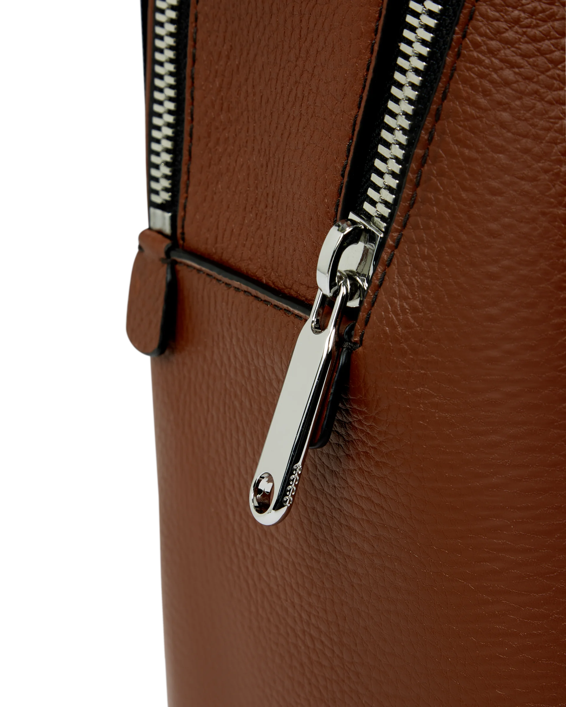 ECCO Round Pack Rucksack aus Leder Braun 43X30X17 cm