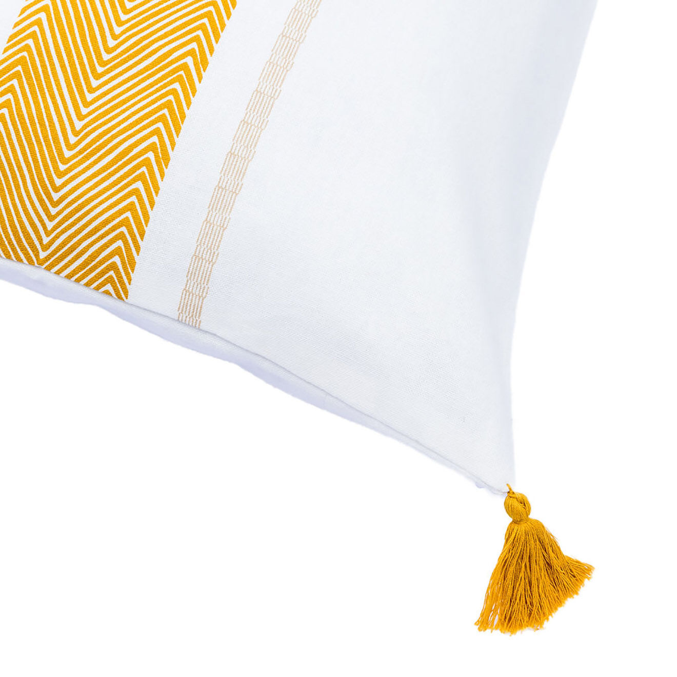 Febronie Housse de coussin Alentejo moutarde - 60x40 cm