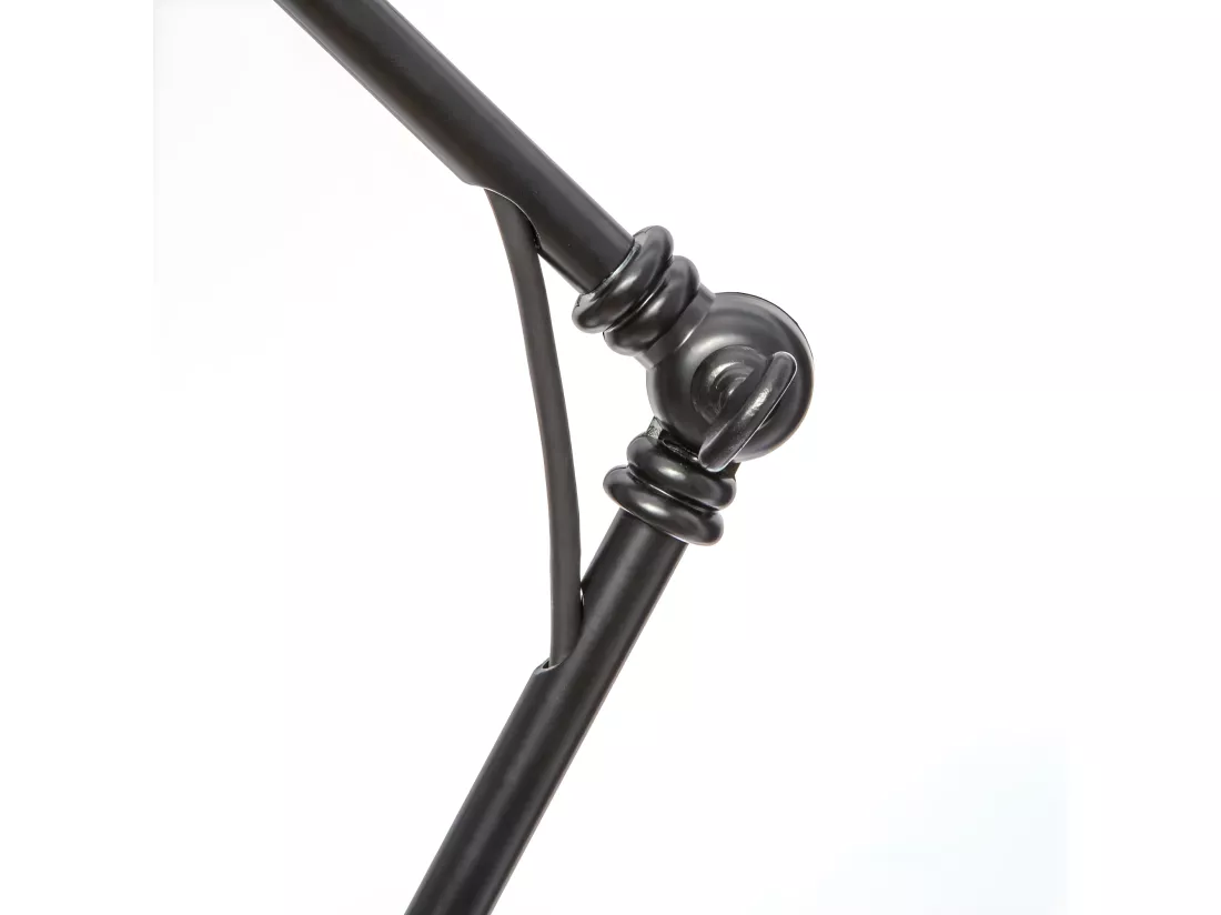 Lampe en métal Noir réglable en hauteur H 62 cm