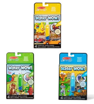 Melissa & Doug Water Wow! Fargeleggingsbok Sett 3 Stk