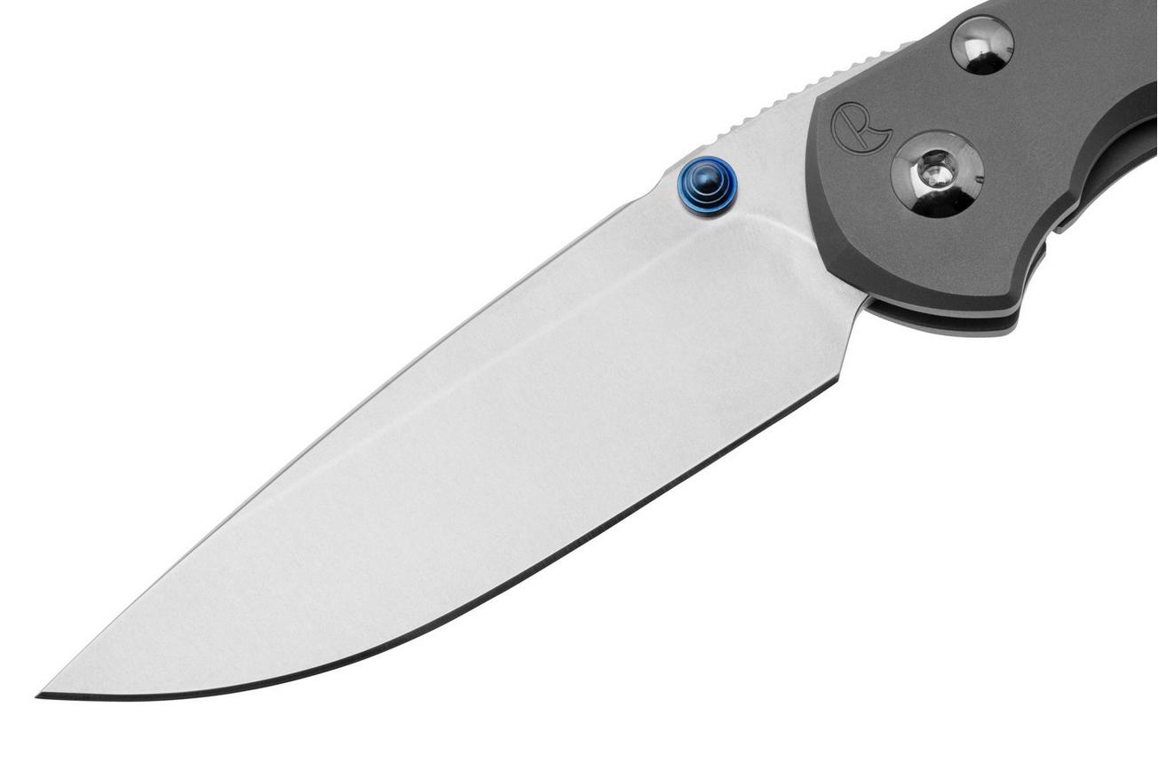Chris Reeve Large Inkosi LIN-1108 Plain Drop Point CPM-Magnacut, Glass Blasted Titanium, zakmes