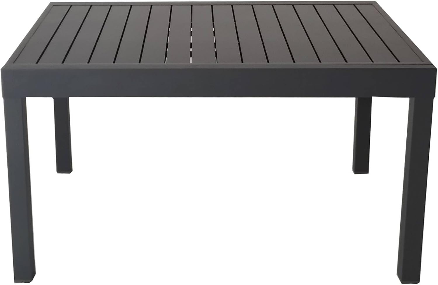 sweeek - Ausziehbarer Gartentisch aus Aluminium, 8 Plätze - Elora