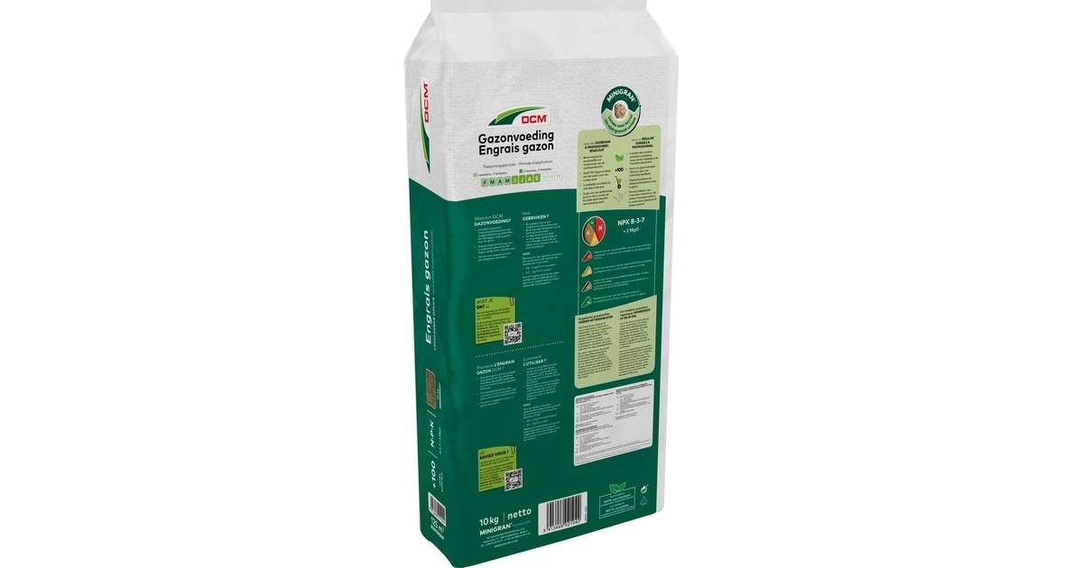 DCMGazonmeststof 10 kg  (Tot 125 m²)
