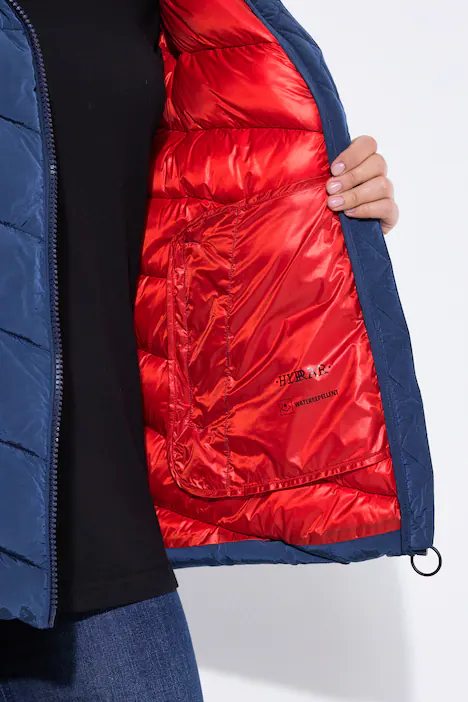 HYPRAR Funktions-Steppjacke, wasserabweisend, Kapuze, marine