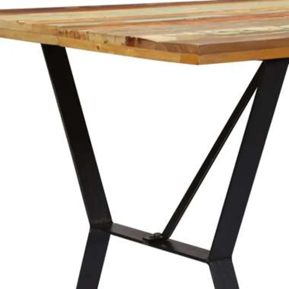 vidaXL - Eettafel - Multikleur - Hout - 140 x 80 x 76 cm
