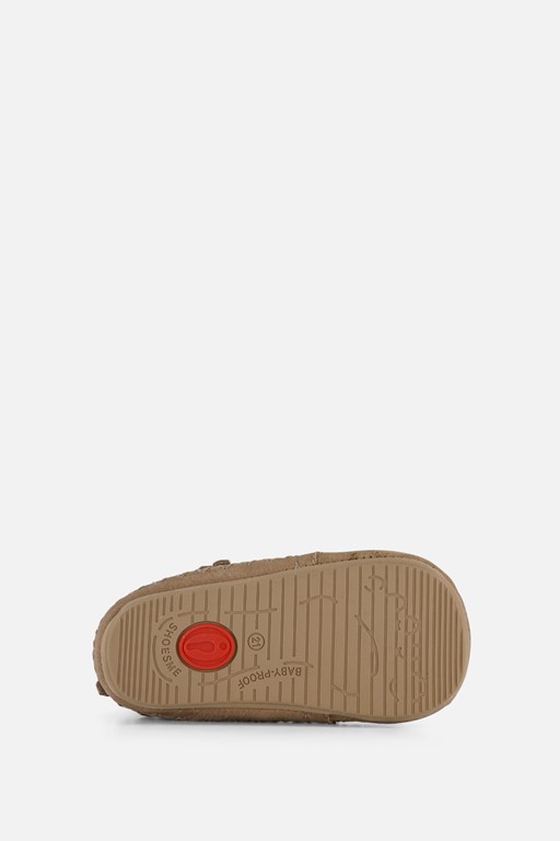 Shoesme Babyschoenen taupe Leer