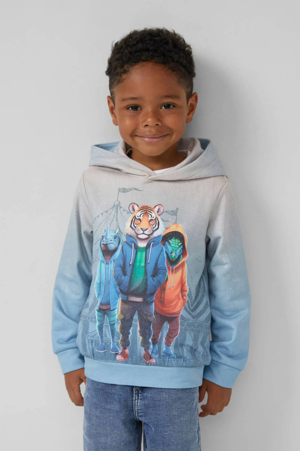 s.Oliver hoodie lichtblauw