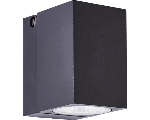 Draaibare LED-buitenwandlamp, 8W, 600 lm, 3000 K, zwart
