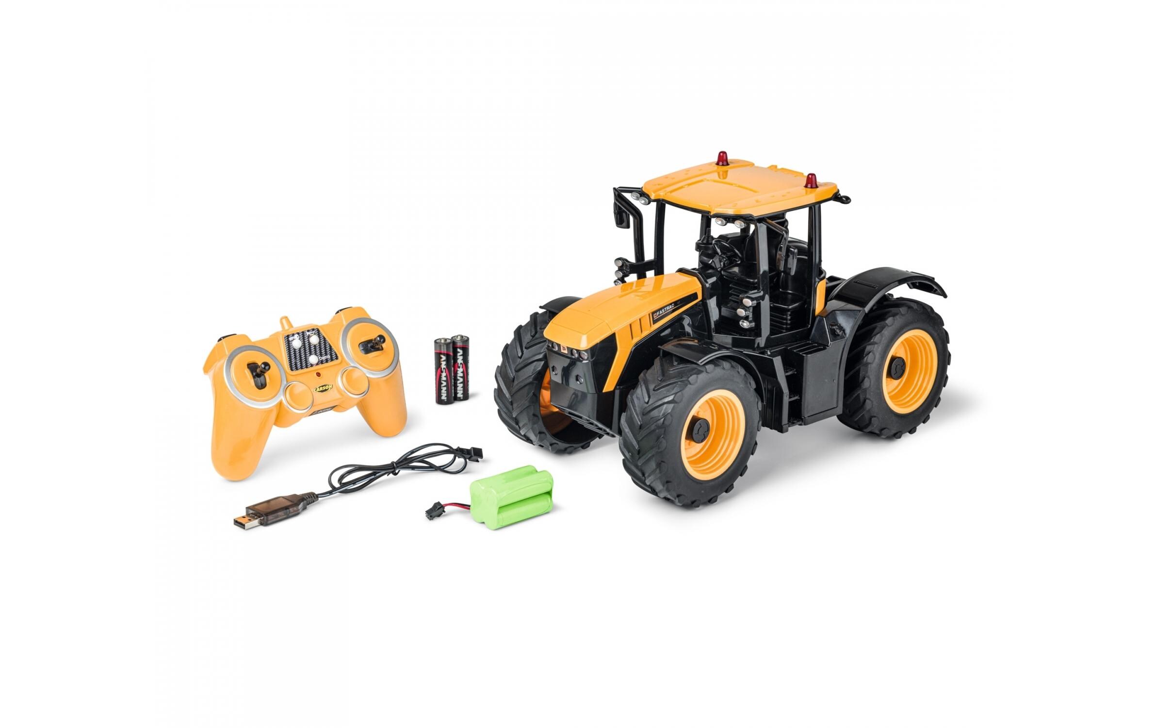 Traktor JCB Fastrac RTR, 1:16Ferngesteuerter Traktor mit Licht und Sound