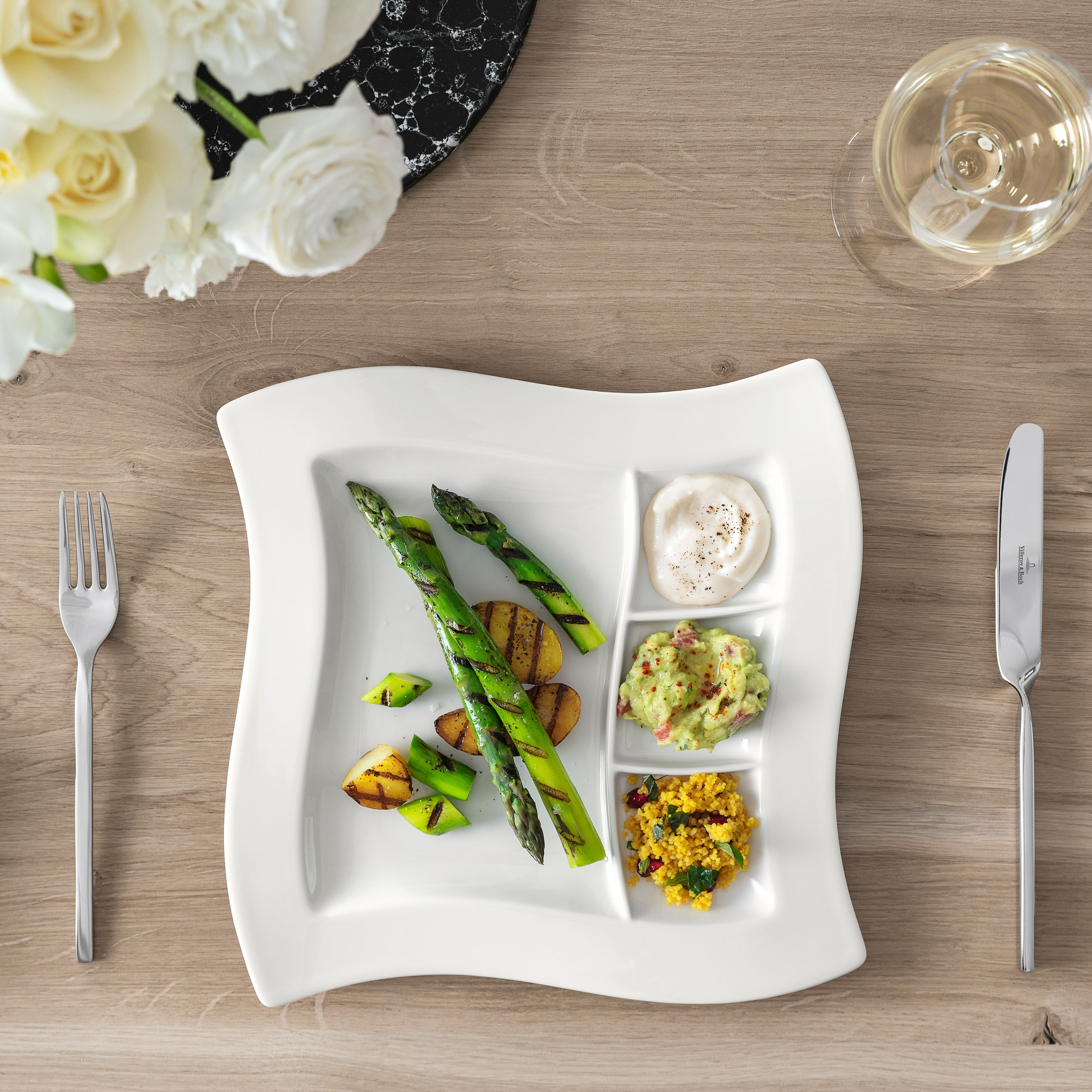 NewWave Specialty plate White, 10.7'' x 10.7'', Premium Porcelain