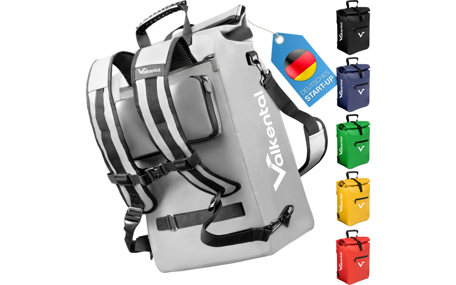 Valkental ValkOne 3-in-1 Fahrradtasche 25 Liter grün