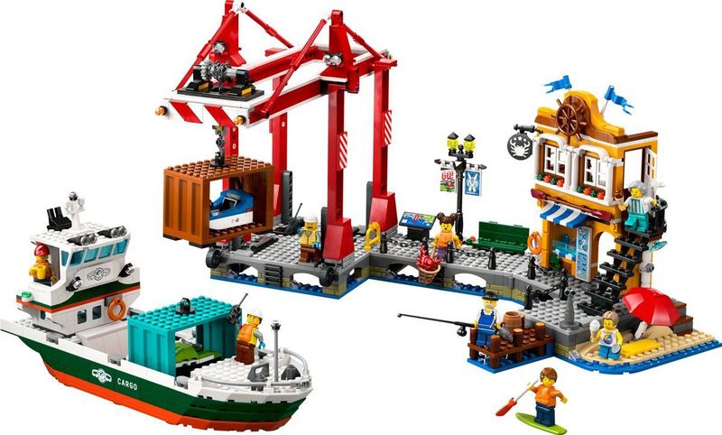 LEGO - City Haven - Bouwset - Vrachtschip - Inclusief Minifiguren