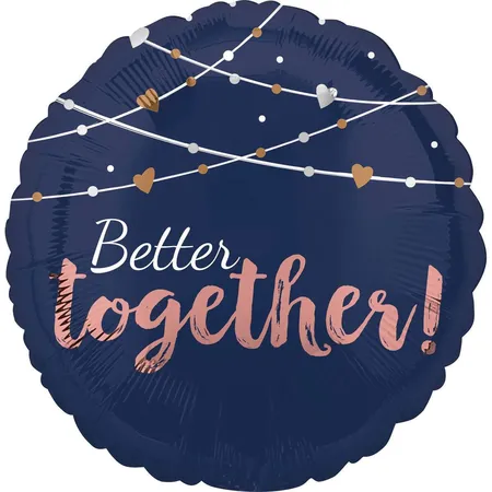 amscan Folienballon Navy Wedding