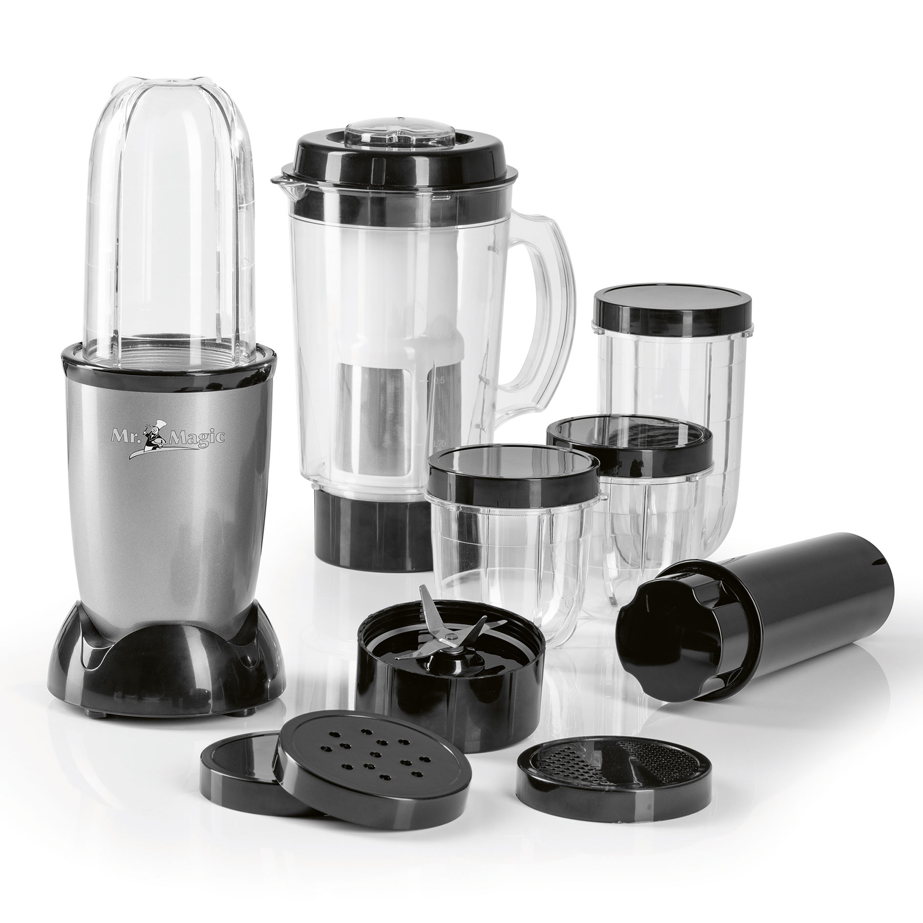 GOURMETMAXX Mixer-Set 13995 - schwarz -18-teilig