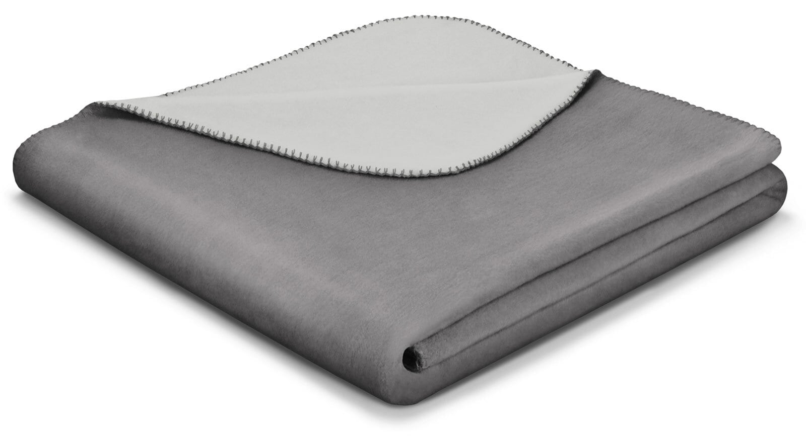 Biederlack Plaid 130 x 170 cm graphit/silber