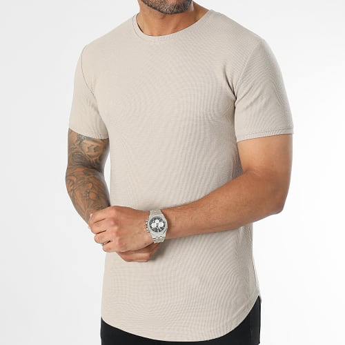 Tee Shirt Oversize Texturé 2949 Beige