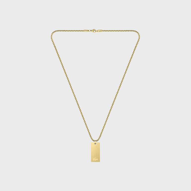 Collier Adventurer homme Lacoste Bijoux - Jaune - Lacoste - Homme