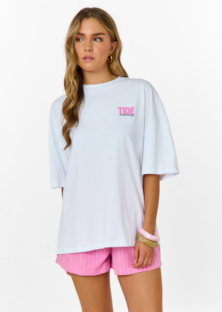 Tide t-shirt wit