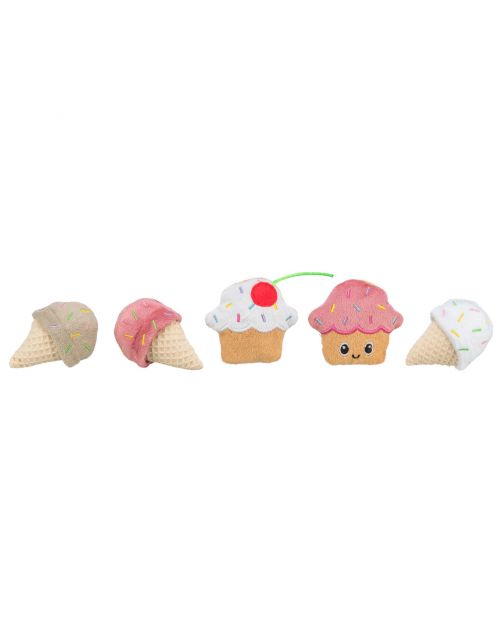 Trixie Catnip Speelgoed Ijs En Cupcake - Kattenspeelgoed - 7 cm