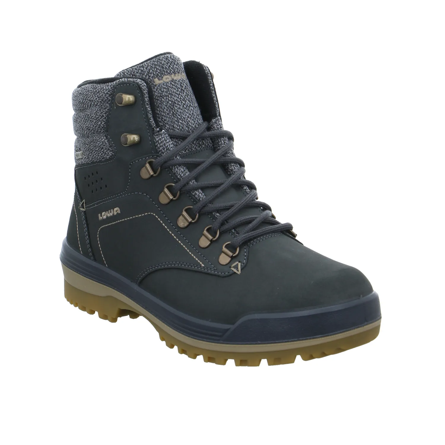 LOWA Snowboots Grau Leder