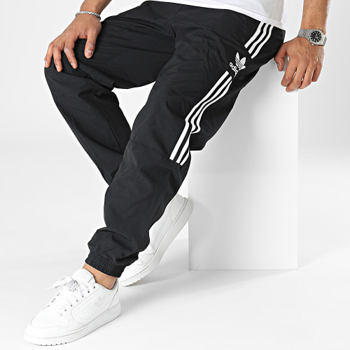 Pantalon Jogging A Bandes IA6355 Noir