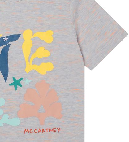Stella McCartney Kids T-Shirt - Graumeliert m. Print