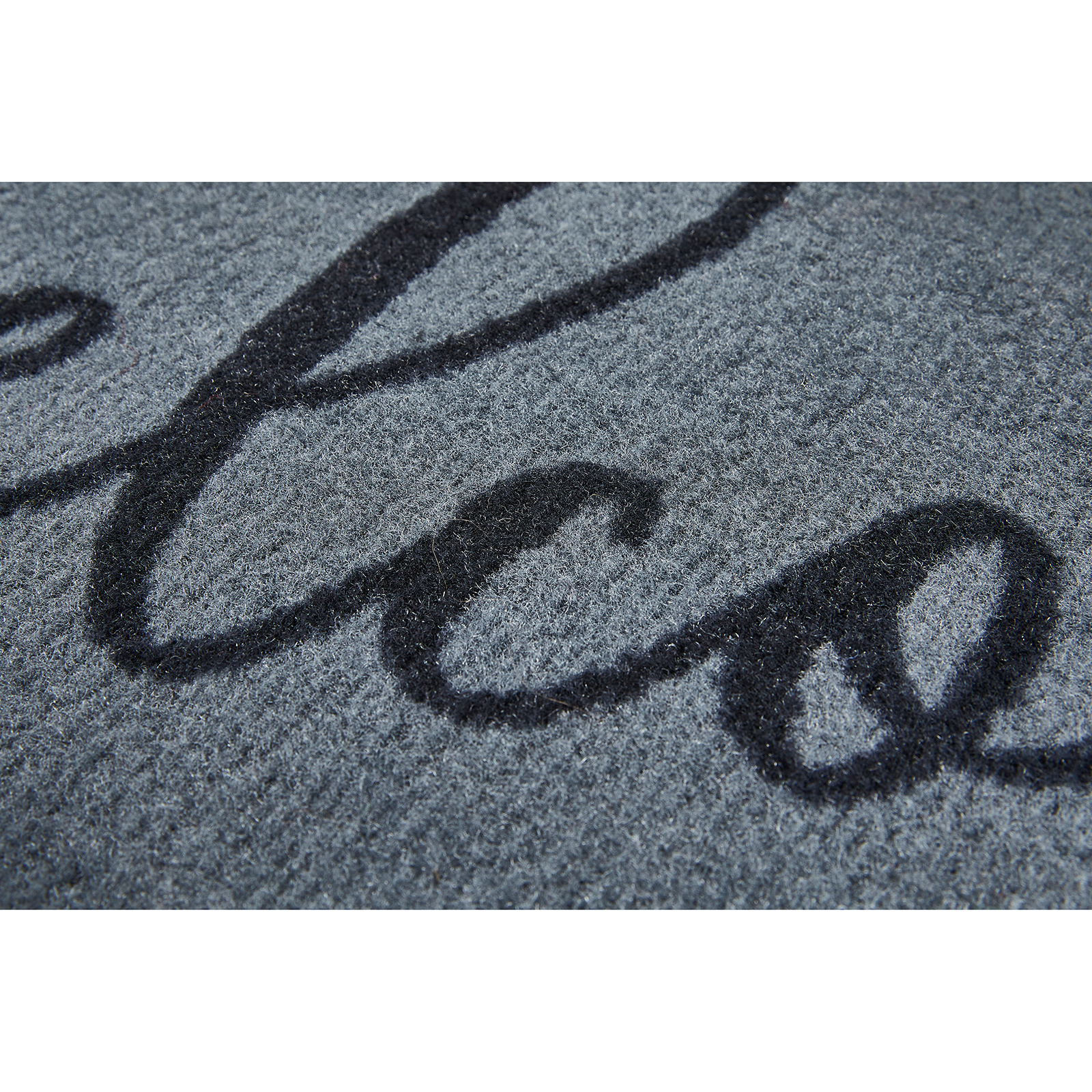 Fußmatte WELCOME - grau-schwarz - 26x75 cm