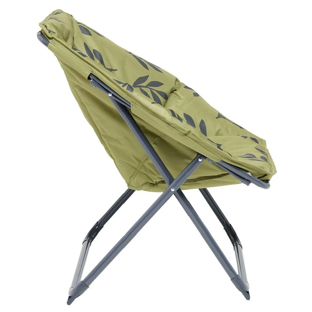 Loveuse pliante Curaçao vert motif feuillage L69xP85xH80cm