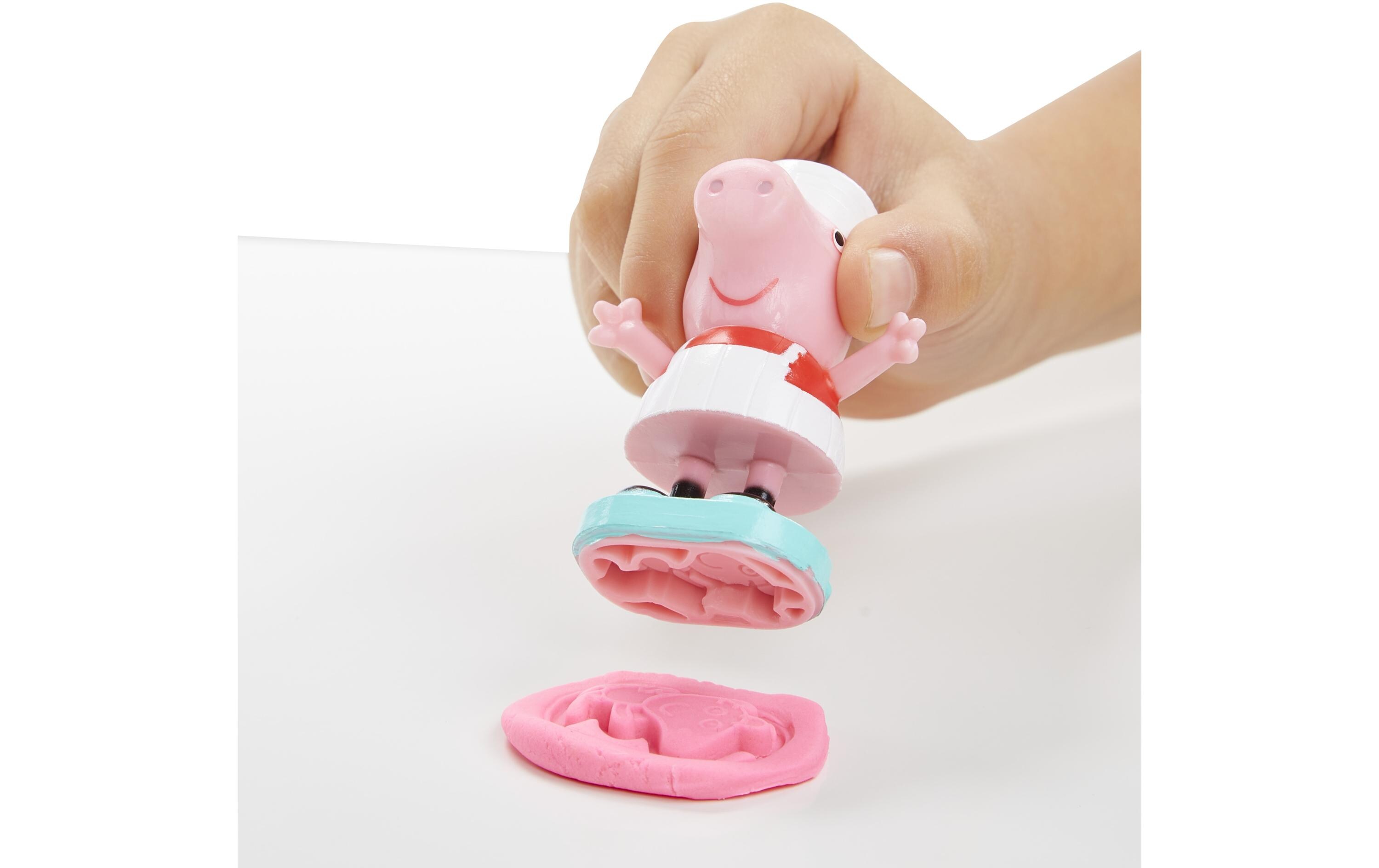 Knetspielzeug Peppa`s Ice Cream PlaysetPeppas Eiscreme-Spielset mit 5 Knetdosen
