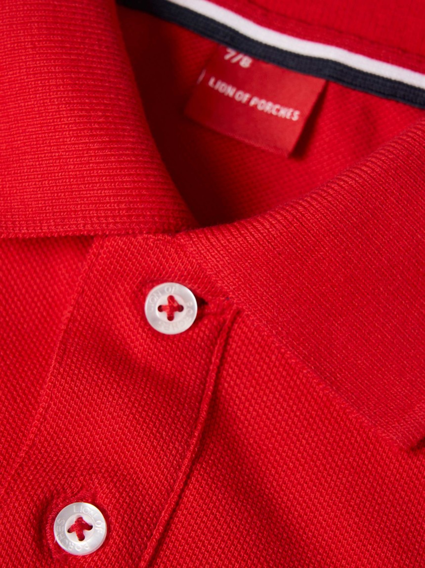 Polo piqué de algodão