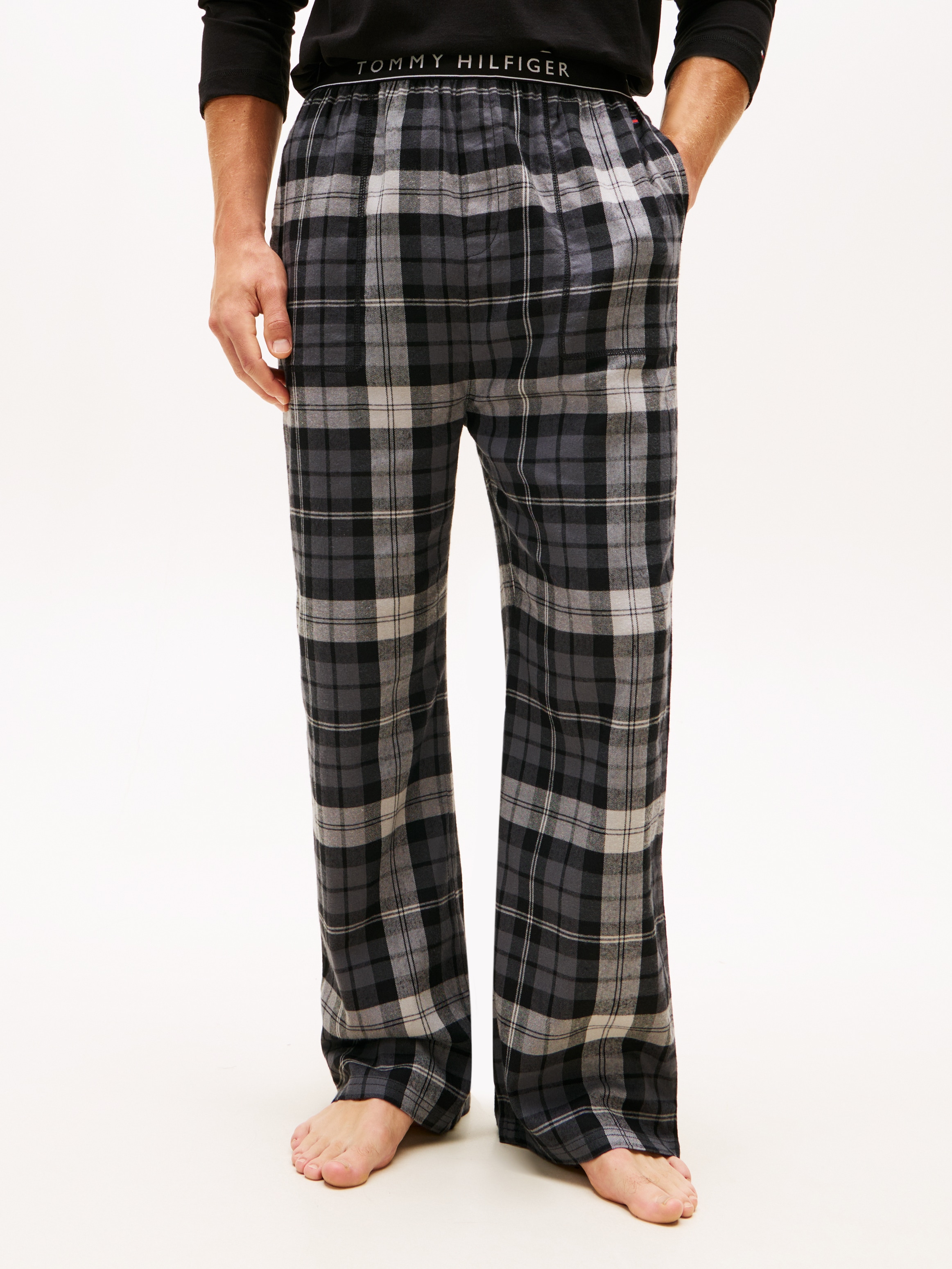 Tommy Hilfiger Underwear Pyjamahose  aus Flanell, elatischer Bund, normale Passform, kariert