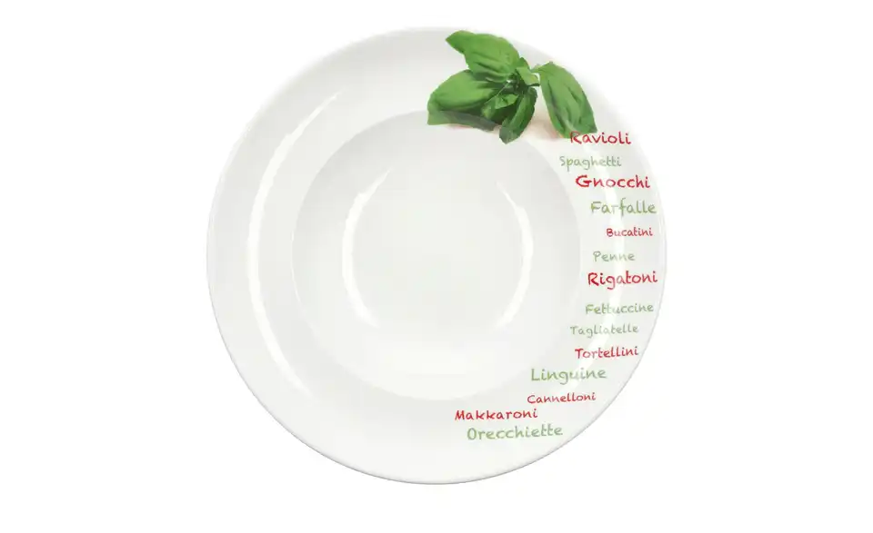 KHG Pastateller Ø 30 cm Nudelsorten / Basilikum