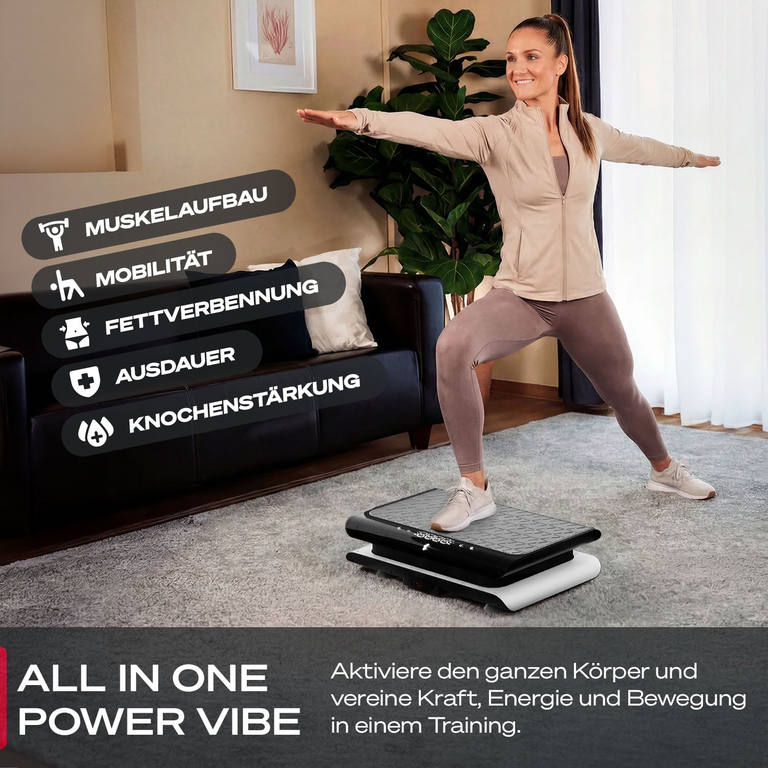 sVibe Lite Vibrationsplatte Weiß