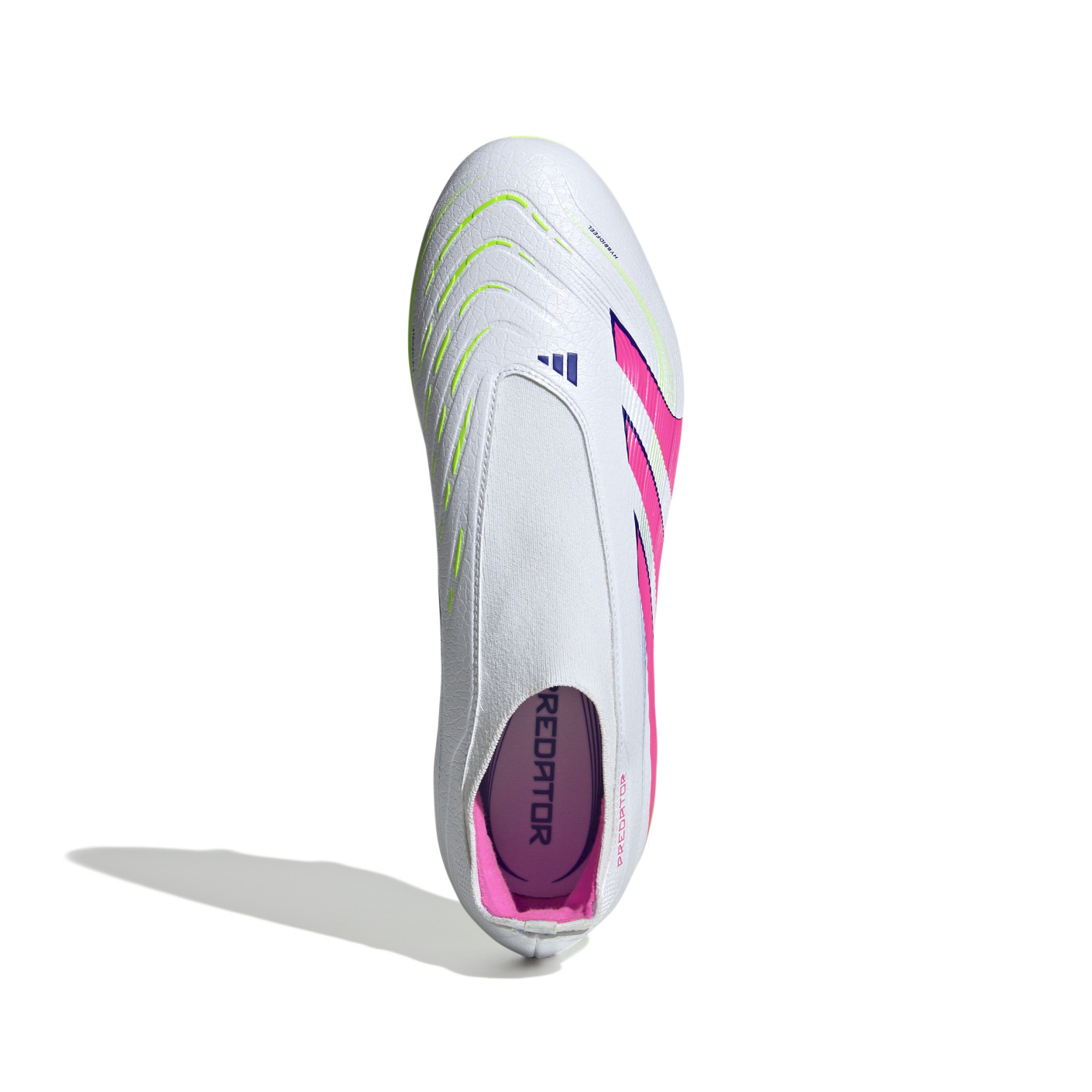 Adidas Predator League Veterloze Gras / Kunstgras Voetbalschoenen (MG) Wit Roze Neongeel