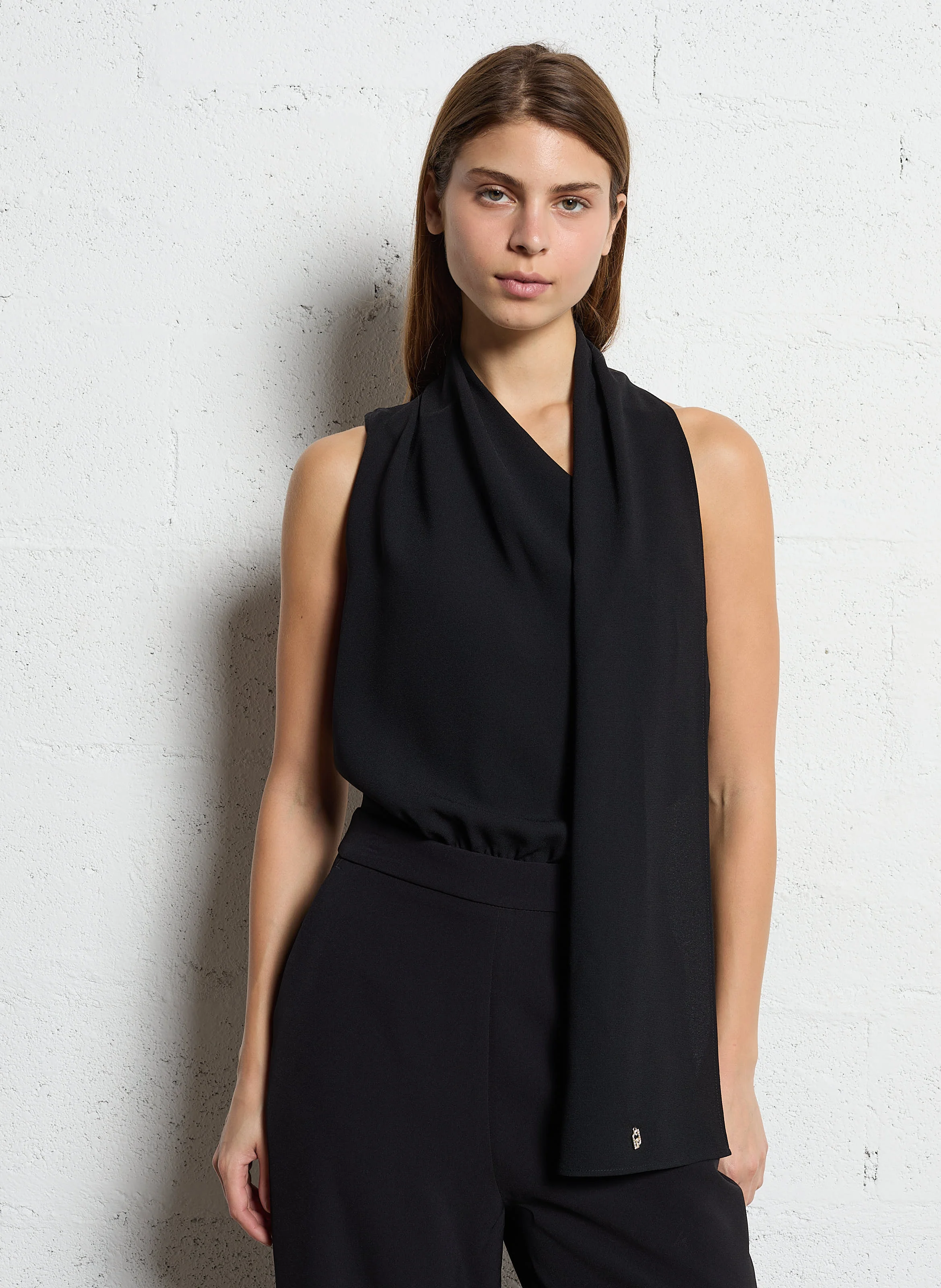 Combinaison longue asymétrique | Noir