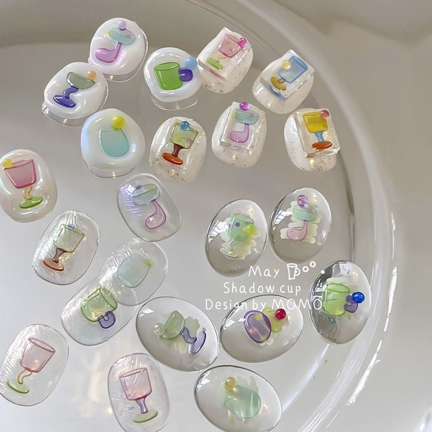 Epoch - Wijnglas Nail Art Stickers (Diverse ontwerpen)