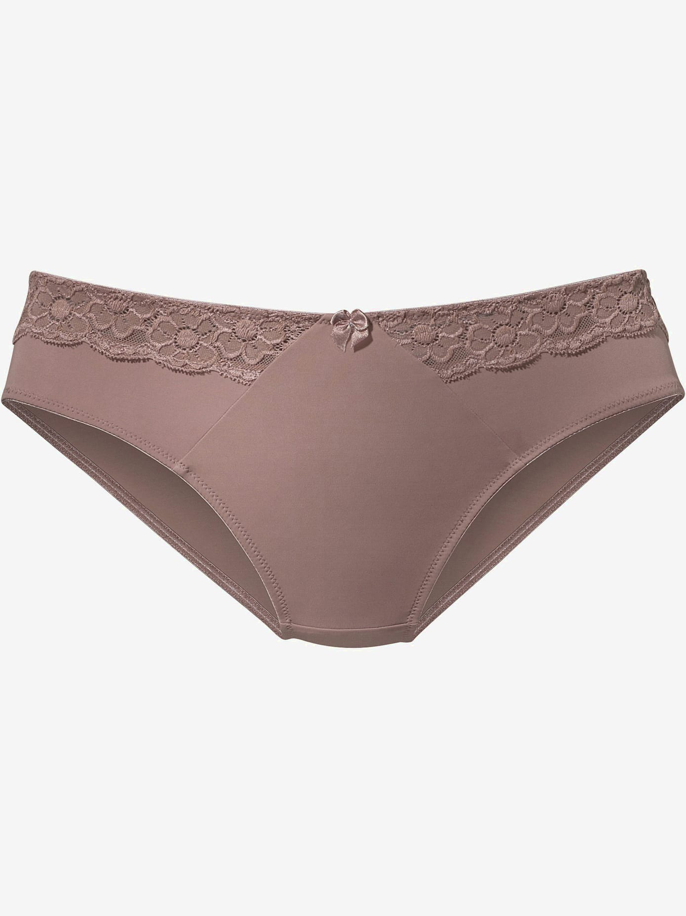 Slip confortable avec élégant empiècement dentelle