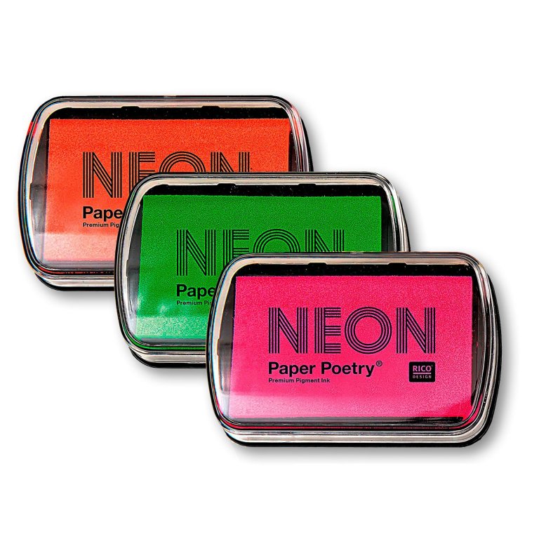 Paper Poetry Pigment Stempelkissen, Neon