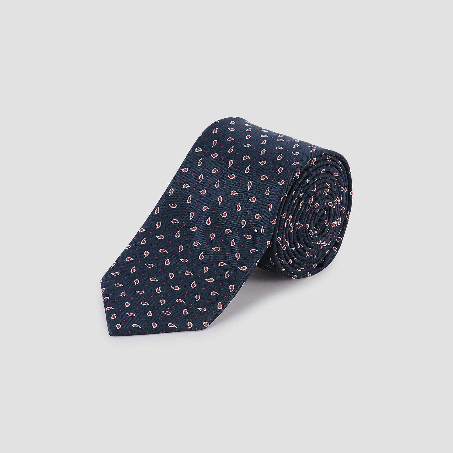 Cravate à motif Bleu foncé