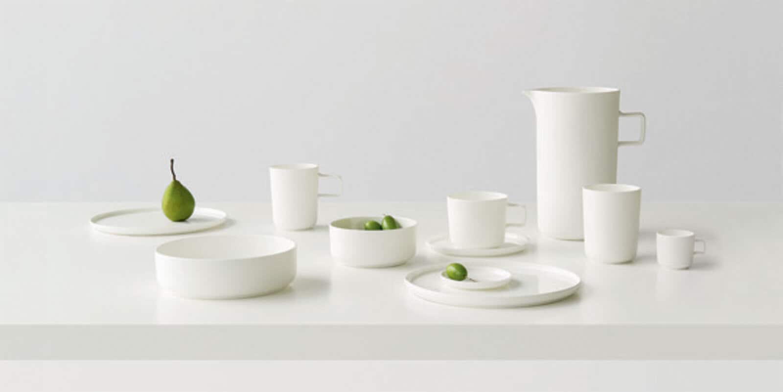 ASA Kaffeetasse OCO mit Untertasse 6er Set Weiß Keramik