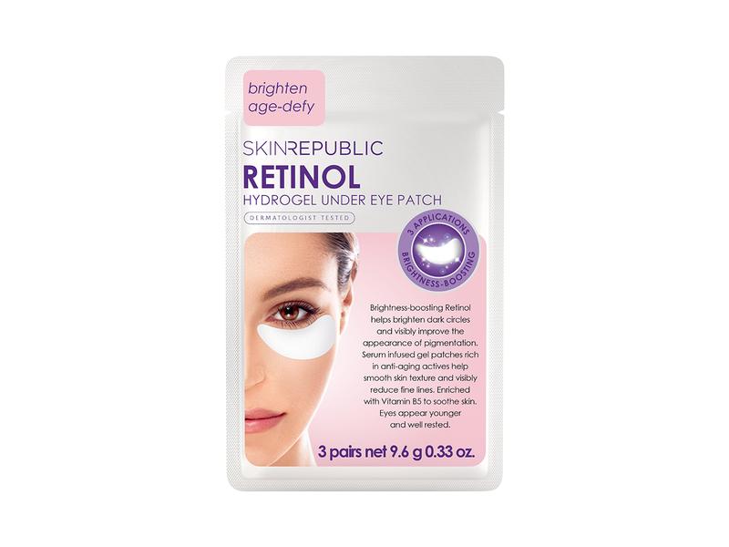 SkinRepublic Augenmaske Retinol 6 Stück Gel-Patches mit Anti-Aging Eigenschaften