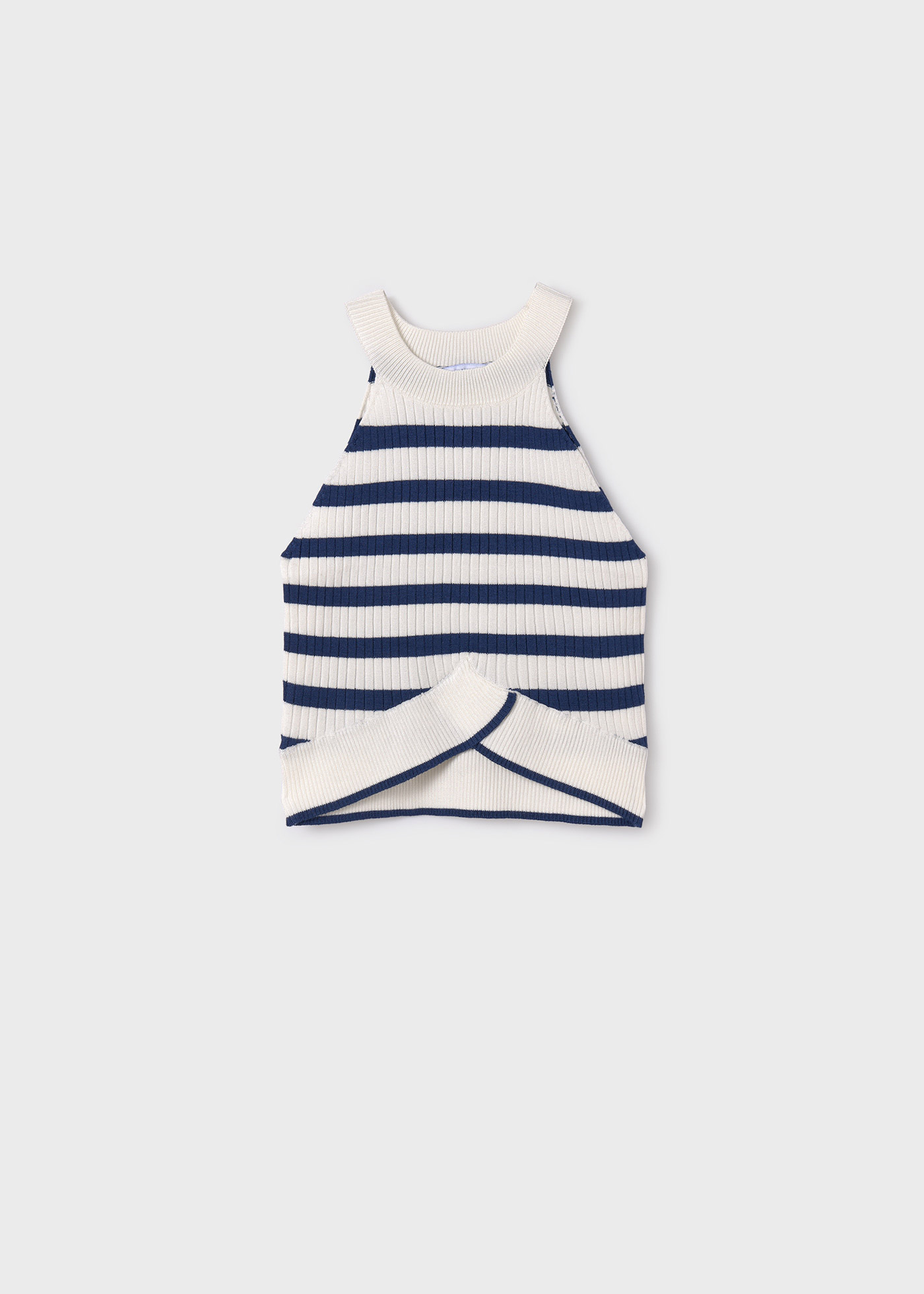 Blusa de malha azul cobalto LENZING™ ECOVERO™ em viscose