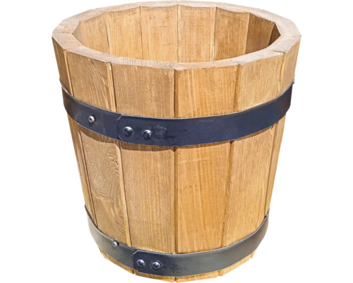 Houten plantenbak 28 x 28 x 26 cm bruin