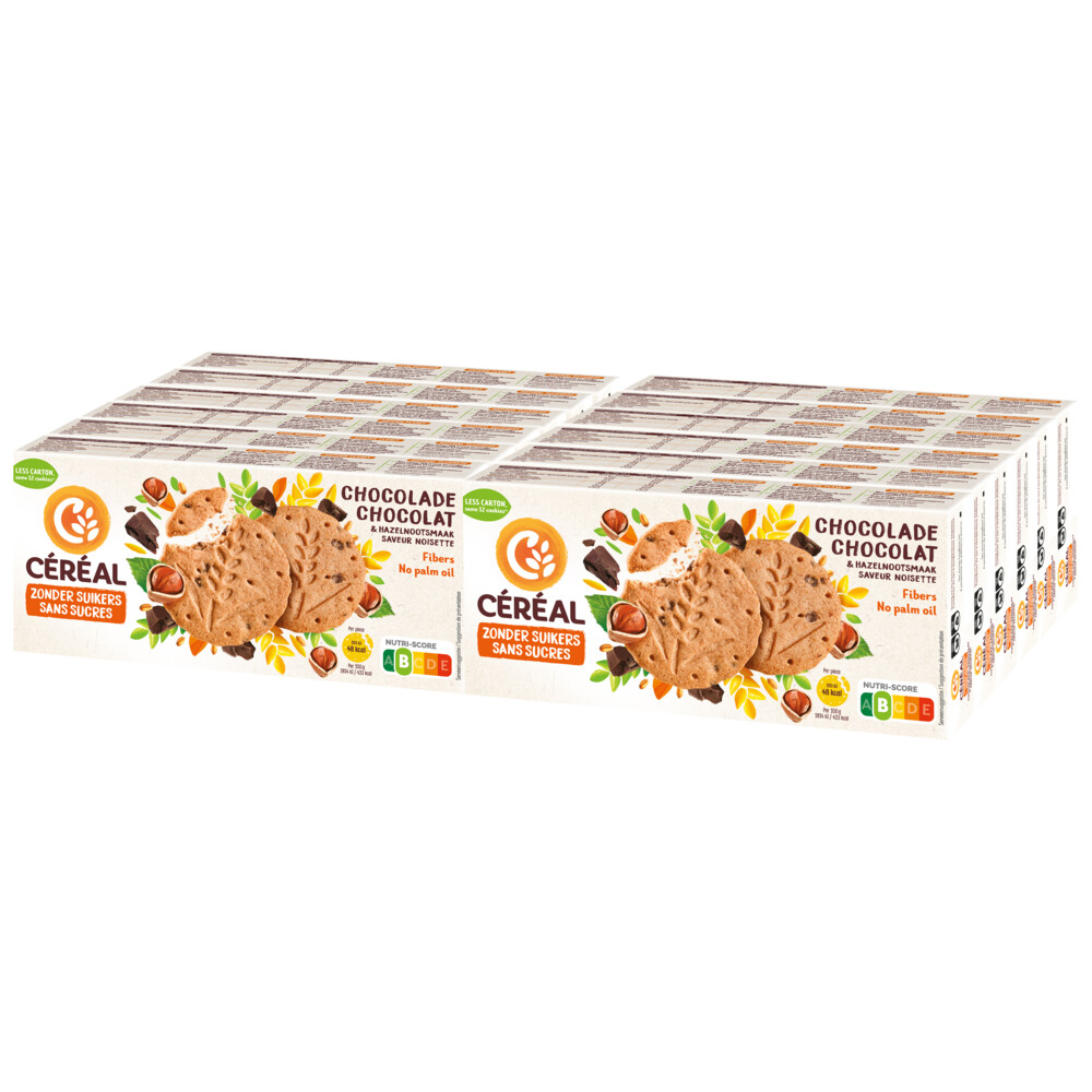 12x Céréal Zandkoek Hazelnoot Chocolade132 gr