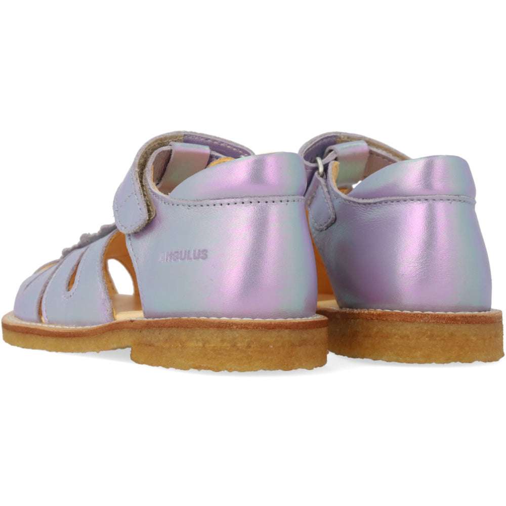 Køb Angulus Iridescent Lilac Shine Sandal Med Dråbedetalje