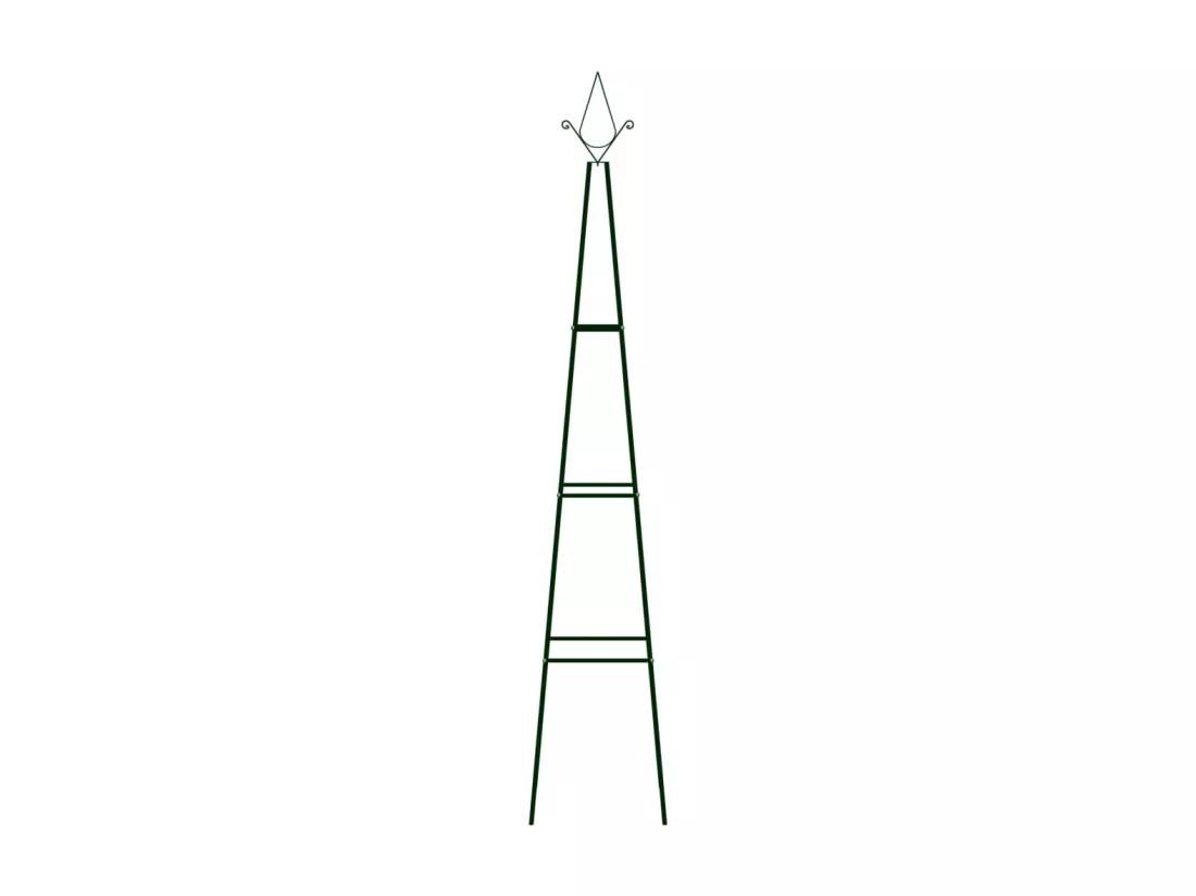 Supports plantes grimpantes 2 pcs Vert foncé 35x35x195 cm Fer