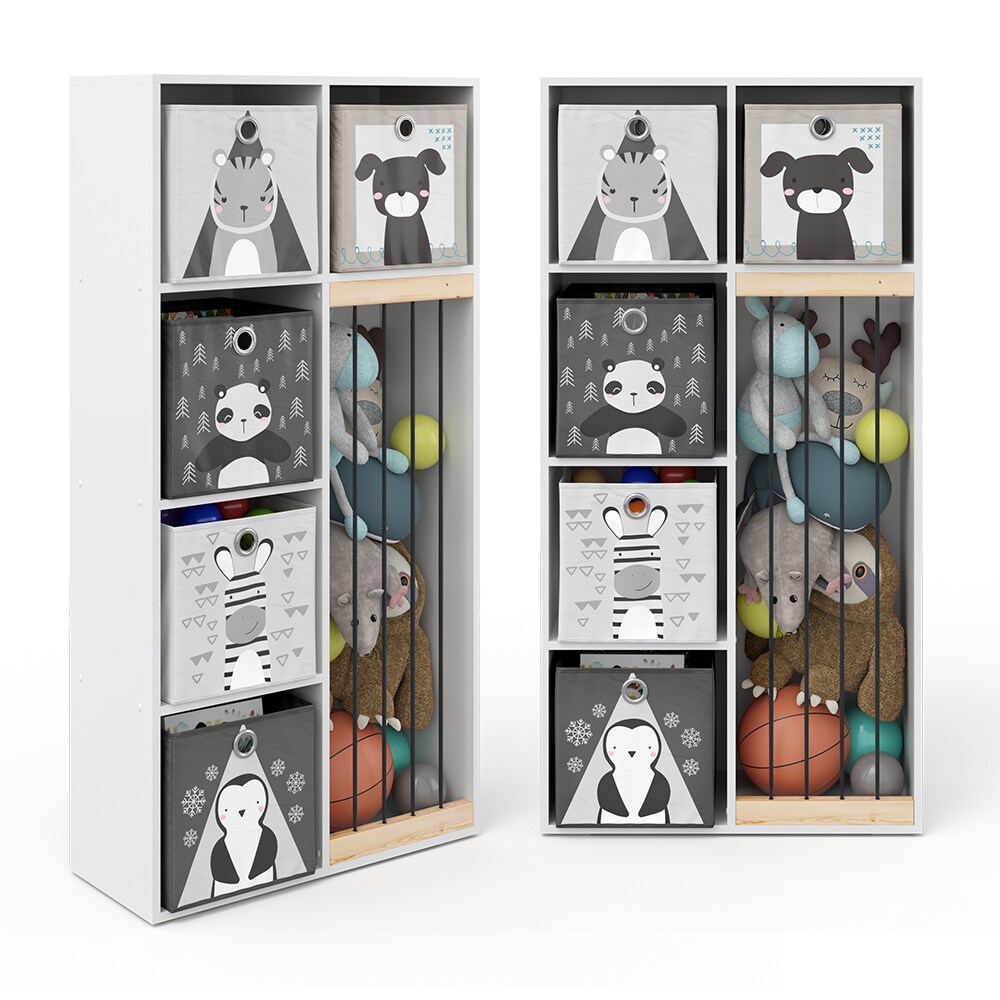 Vicco Kinderregal Marvin Plüschtier-Box Aufbewahrung Bücherregal Standregal Holz