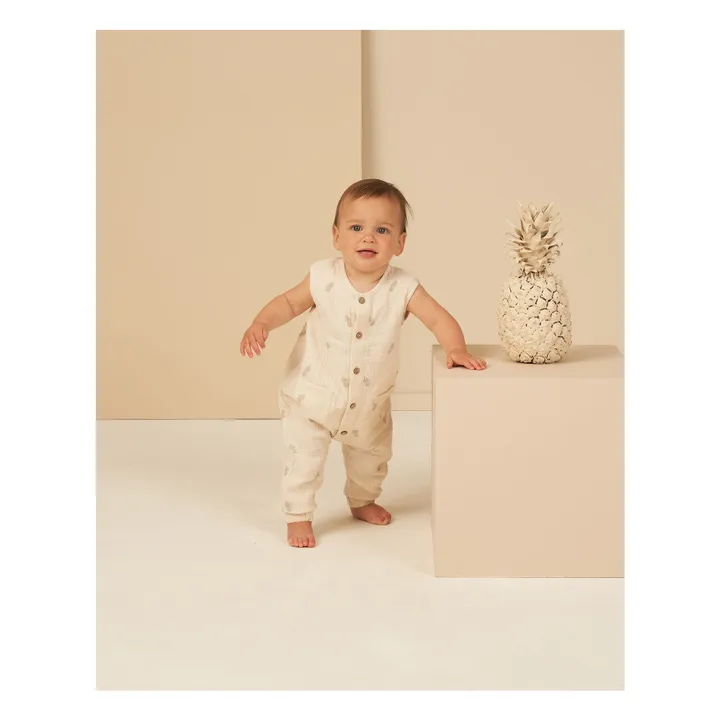 Rylee + Cru Combinaison Ananas Tissée | Ecru