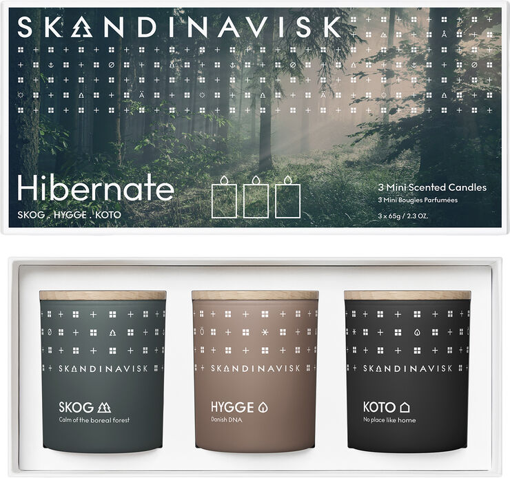Skandinavisk HIBERNATE GIFTSET 3 MINI CANDLES