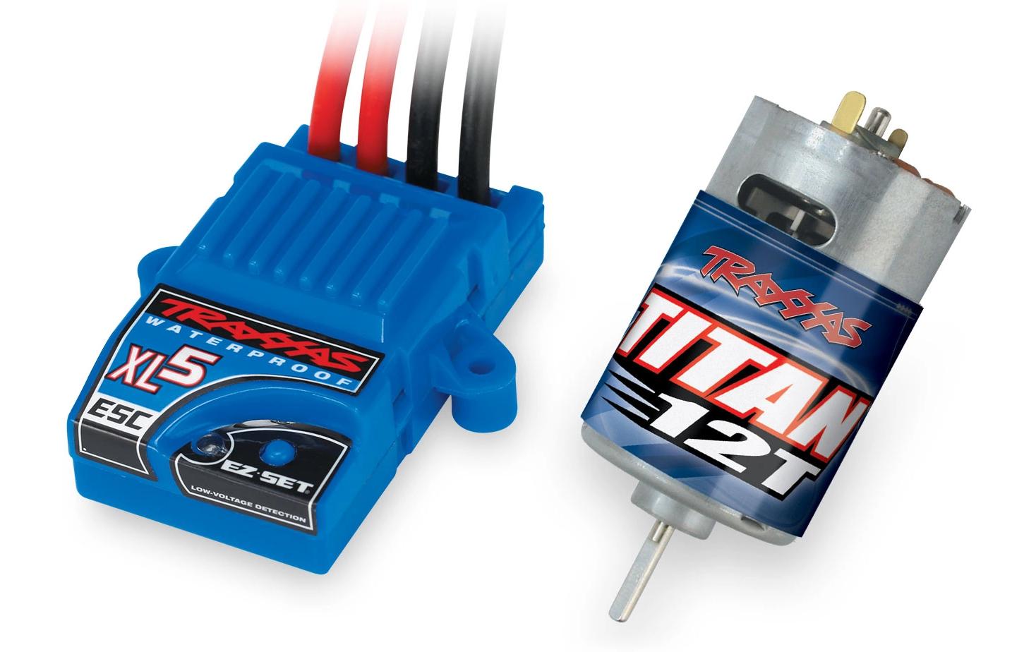 Stadium Truck Rustler HD 2WD Grün, RTR, 1:10<br>2WD-Heckantrieb Truck mit Titan 12-Turn Brushed 550 Motor